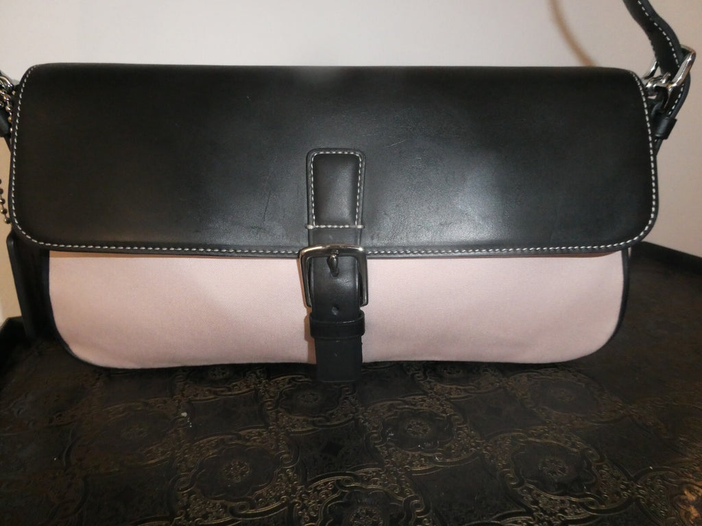 Authentic Coach Vintage Hampton Flap Purse Shoulder Handbag LOK-7702