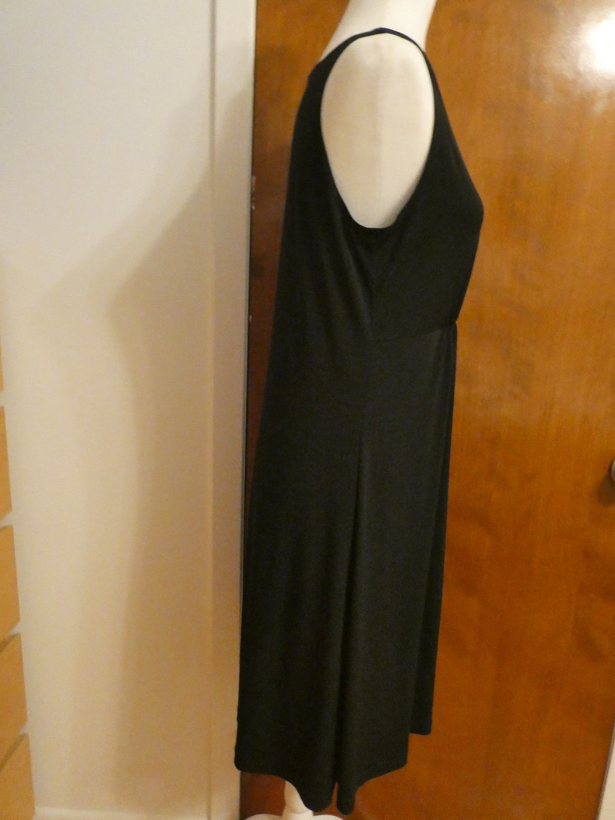 Chico's Black Sleeveless Dress Size 2 / US 12 L 92% Polyester 8% Spandex