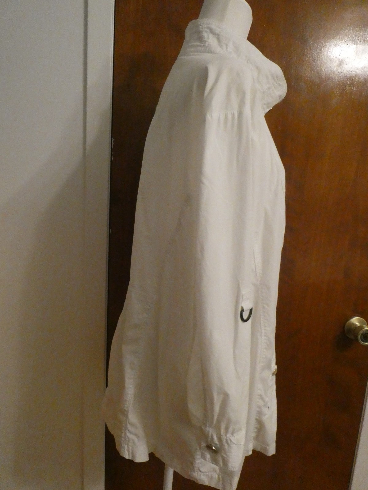 NWT Charter Club Womens Long Sleeves Jacket With Belt White Size 1X