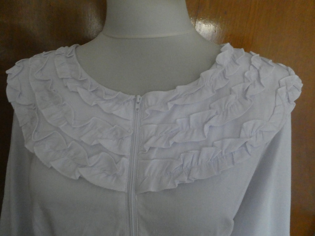 Kenar Women's Cotton Detailed Long Sleeves Tunic Top Blouse Size Large