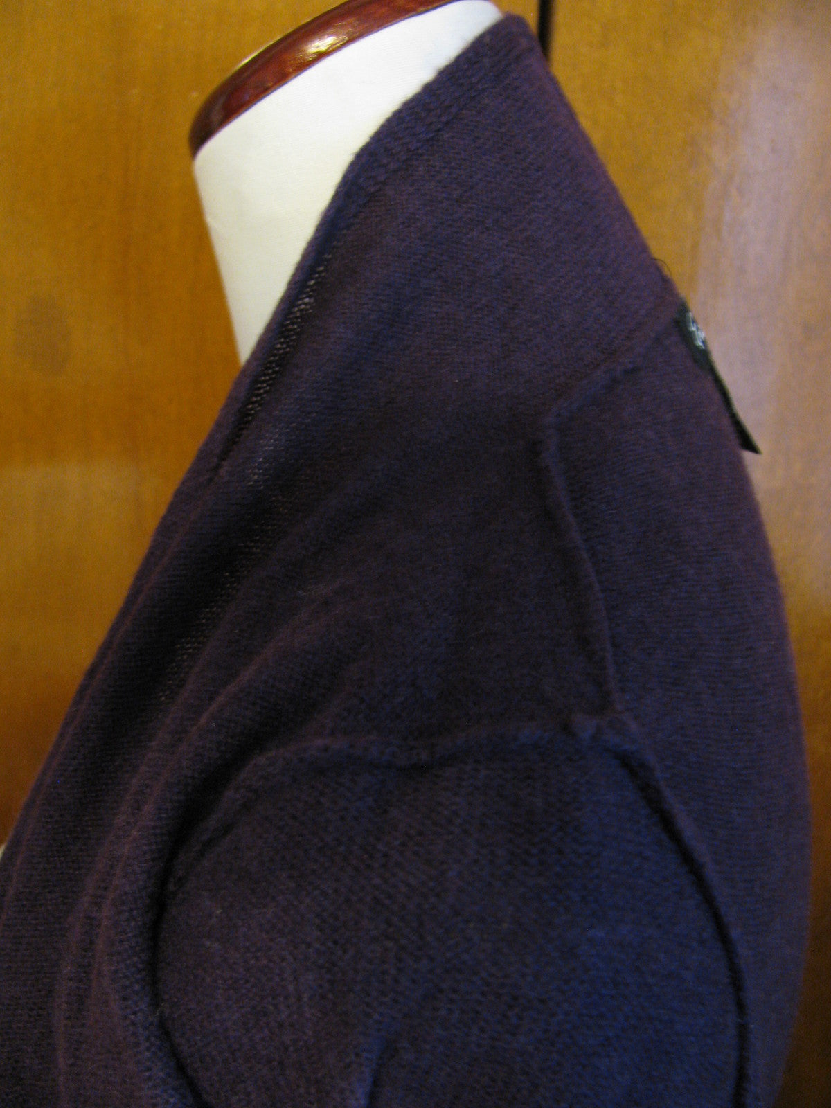 Evelyn women's deep purple 2ply cashmere cardigan size PS NWT