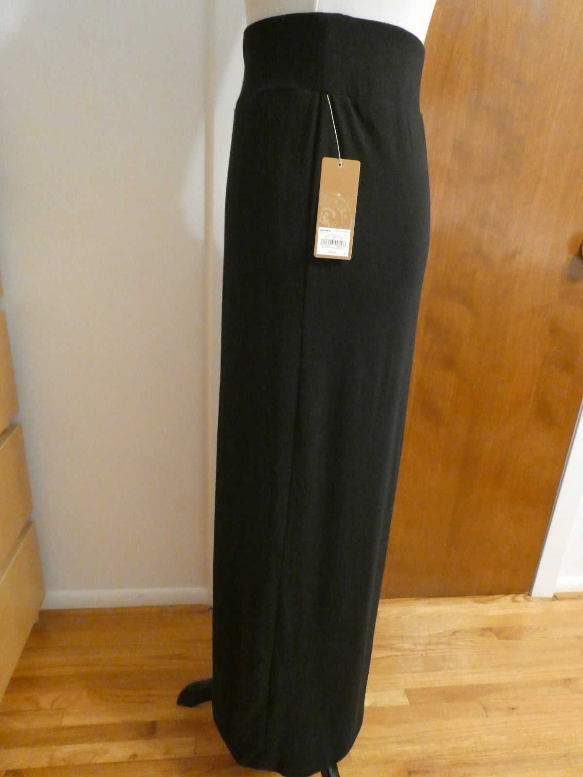 Sonoma Women Black Detailed Maxi Long Soft Skirt Size XSmall New w/Tag