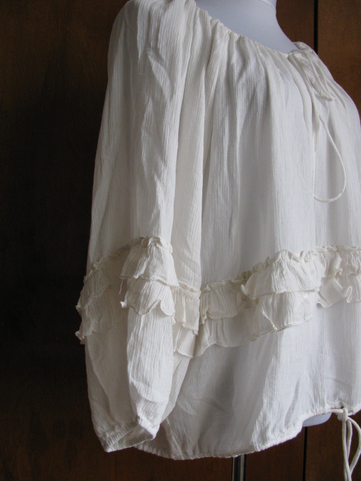 Denim & Supply women's cotton/viscose antique cream top Medium 