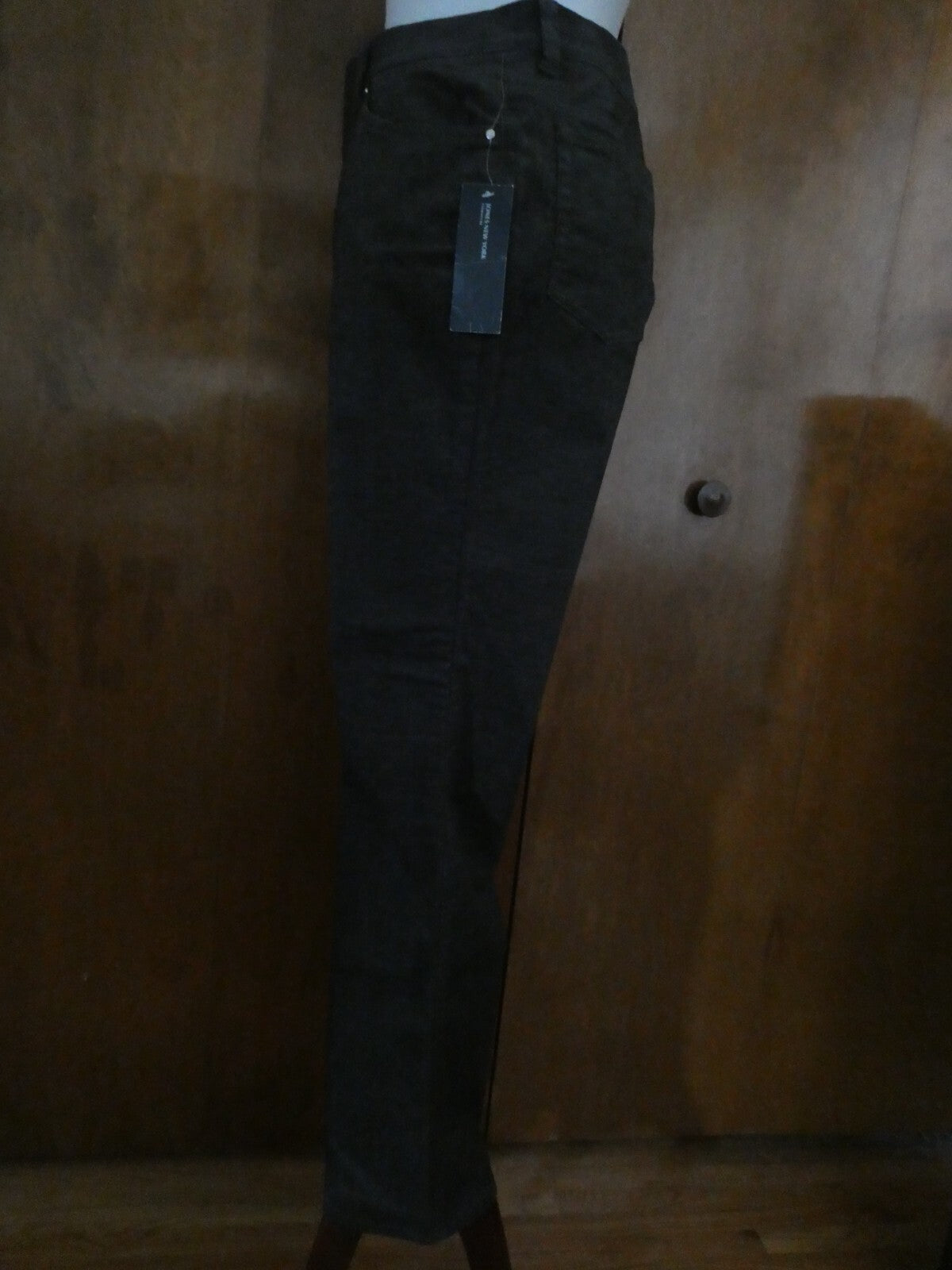 Jones New York Signature women's cotton dark gray pants wide leg at bottom SZ 10