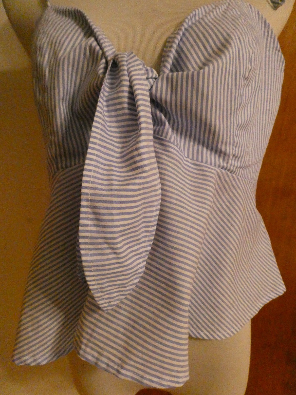 Anthropologie Maeve Women’s Cotton Blue Motif Top Tank Size 12