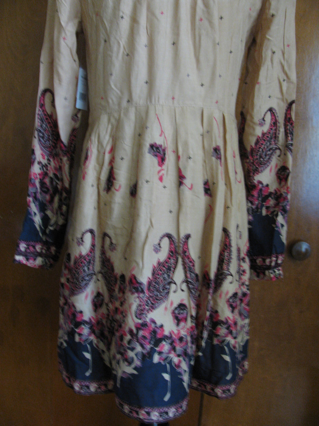 Free People Women's Gold Combo Dress Xsmall