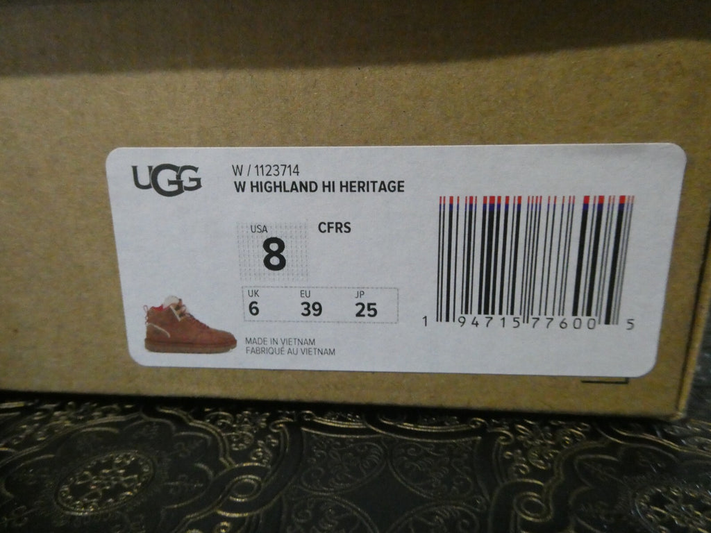 UGG HIGHLAND HI HERITAGE Women’s Chestnuts 7.5, 8 Sneaker/Boot Model# W/1123714