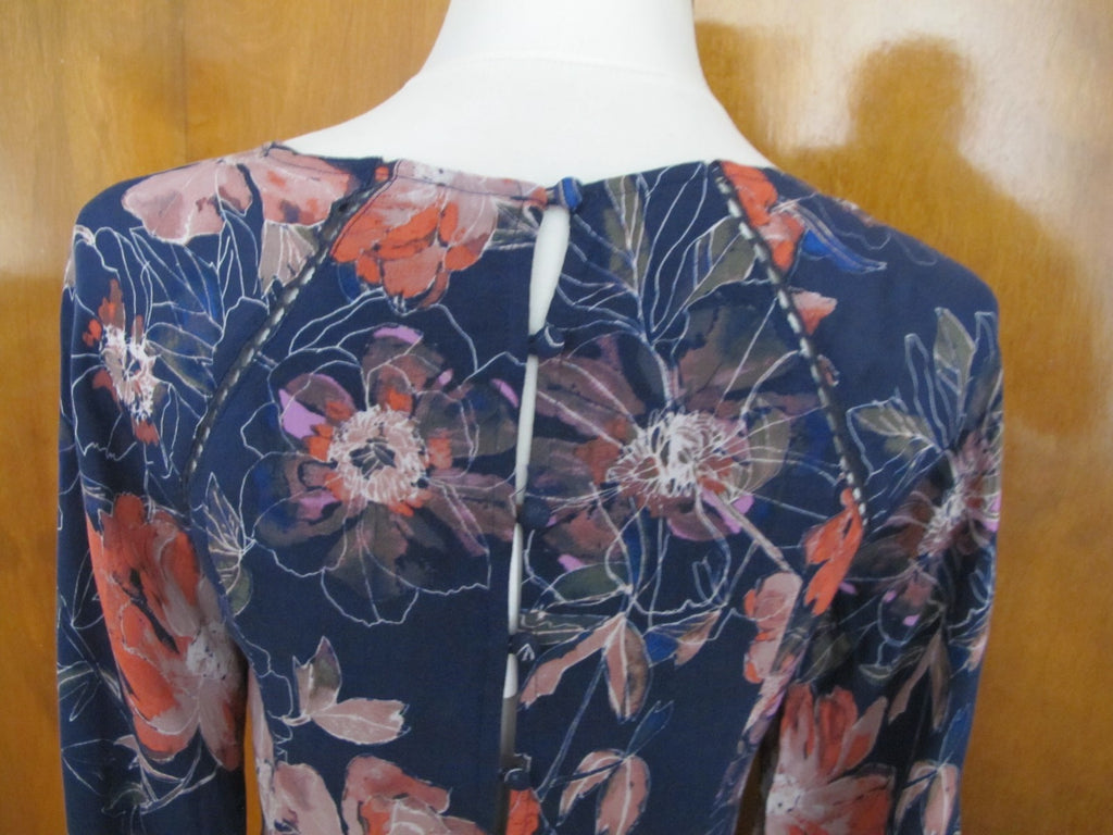 Free People women’s multi color relaxed fit short lined new soft rayon dress 2