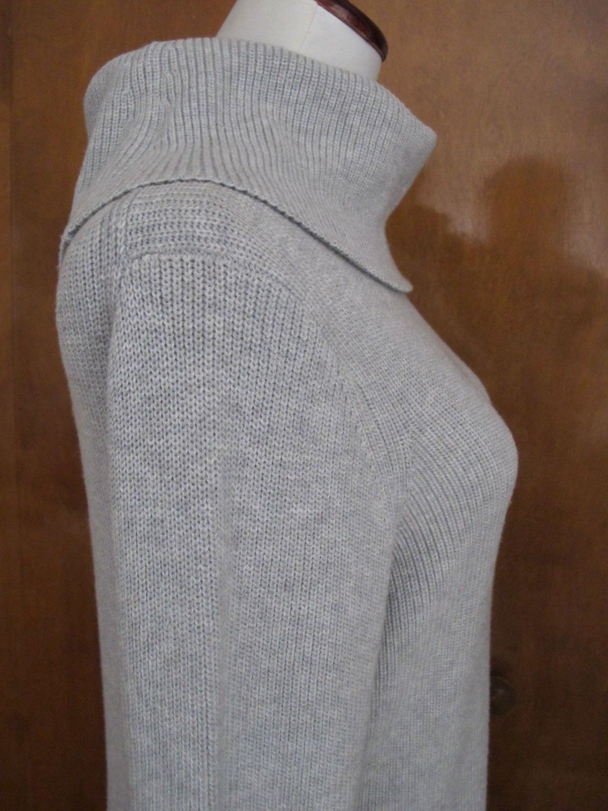 Ralph Lauren Women's Gray Classic Fit Cowl Neck Sweater Dress New