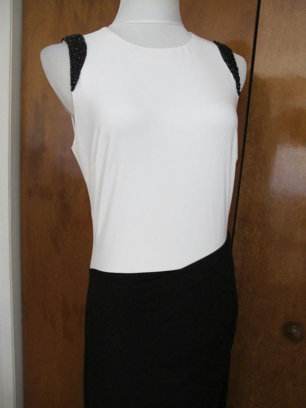 Ralph Lauren women's maxi black white evening stylish detailed new dress size 12