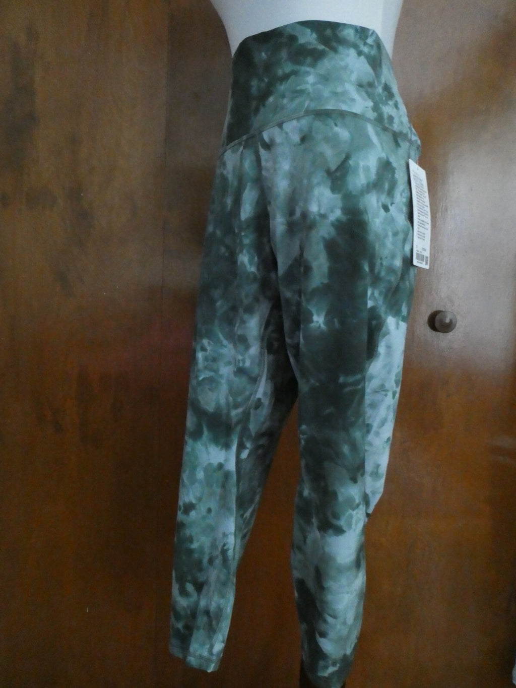 Lululemon Align Pant 25" Green Print Yoga Legging with Side Pockets Size 20
