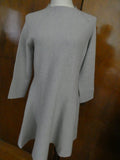 Armani Exchange Women's Gray 3/4 Sleeves Merino Wool Dress