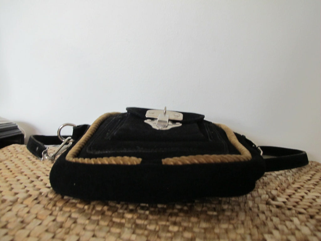Vintage Women’s Leather Suede Shoulder Bag Bought In Italy