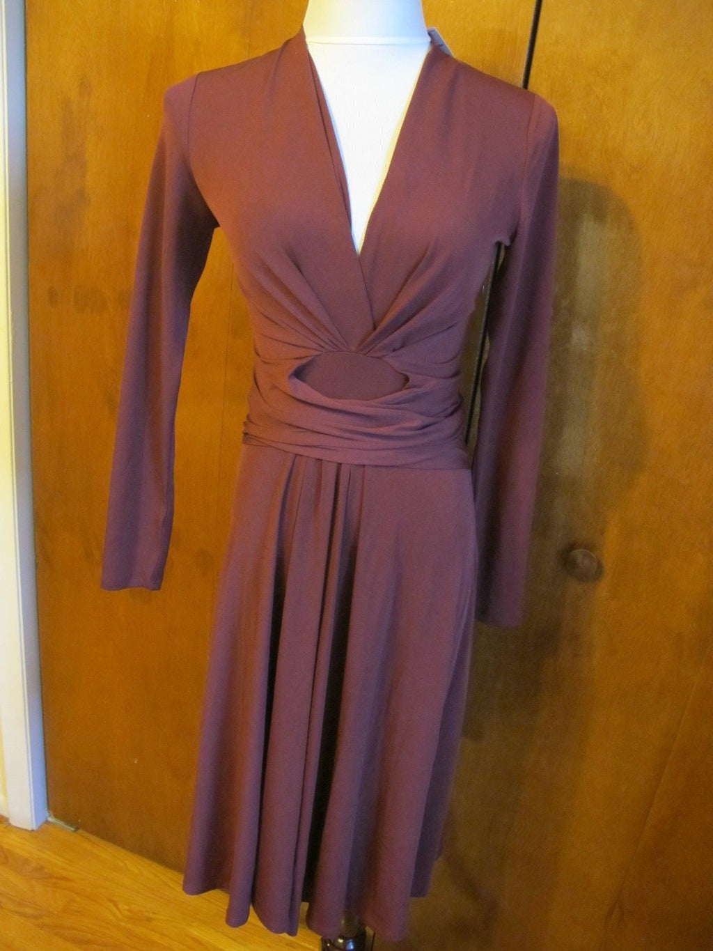 Michael Kors women’s burgundy A-line evening dress 2 