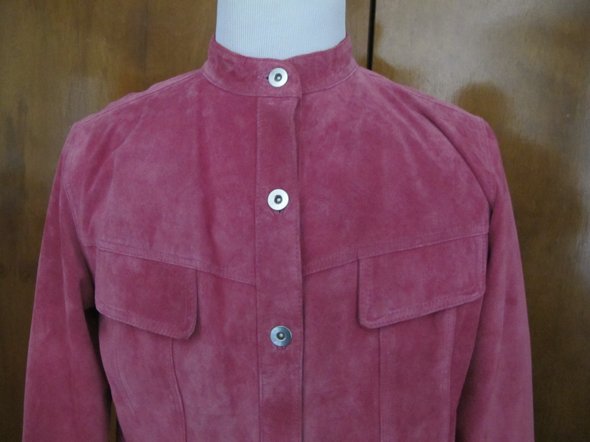 Atelier by B.Thomas jacket pink lined  women's leather  size Large