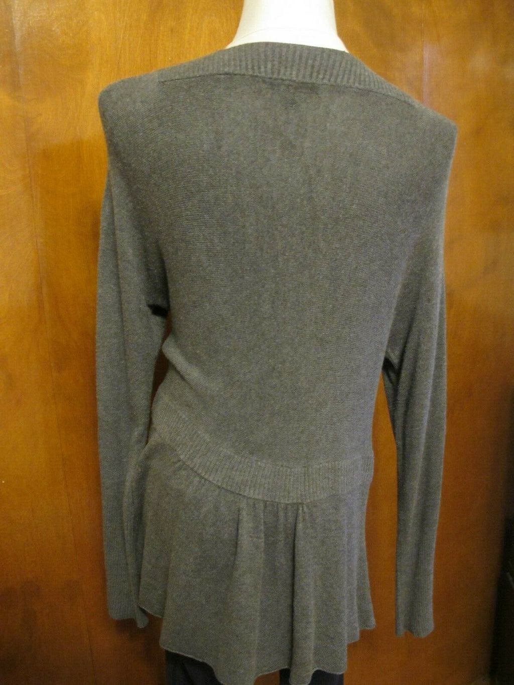 Eileen Fisher Women's Gray Long Cardigan Large 