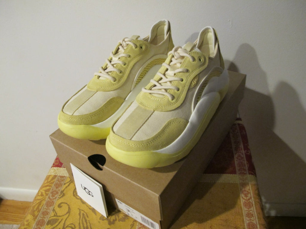 Ugg Australia La Cloud Low Women Slip On Sneaker Shoes yellow white 1107945 sz 9