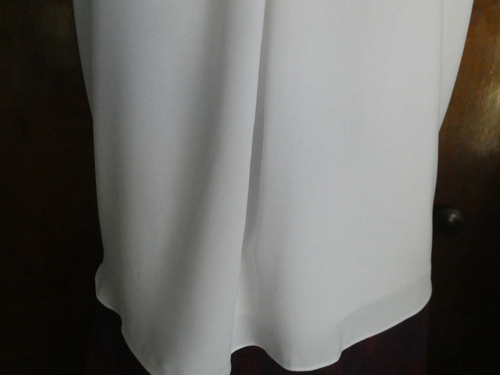 Polo Ralph Lauren Women Cami Top Small White Lined Racerback Triacetate Blend