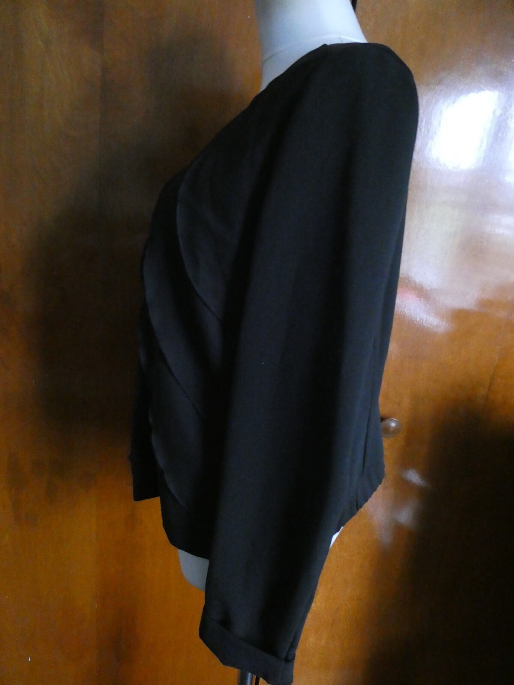 Gap Women's Black Evening Detailed Full Zipper Lined Blazer Size Large