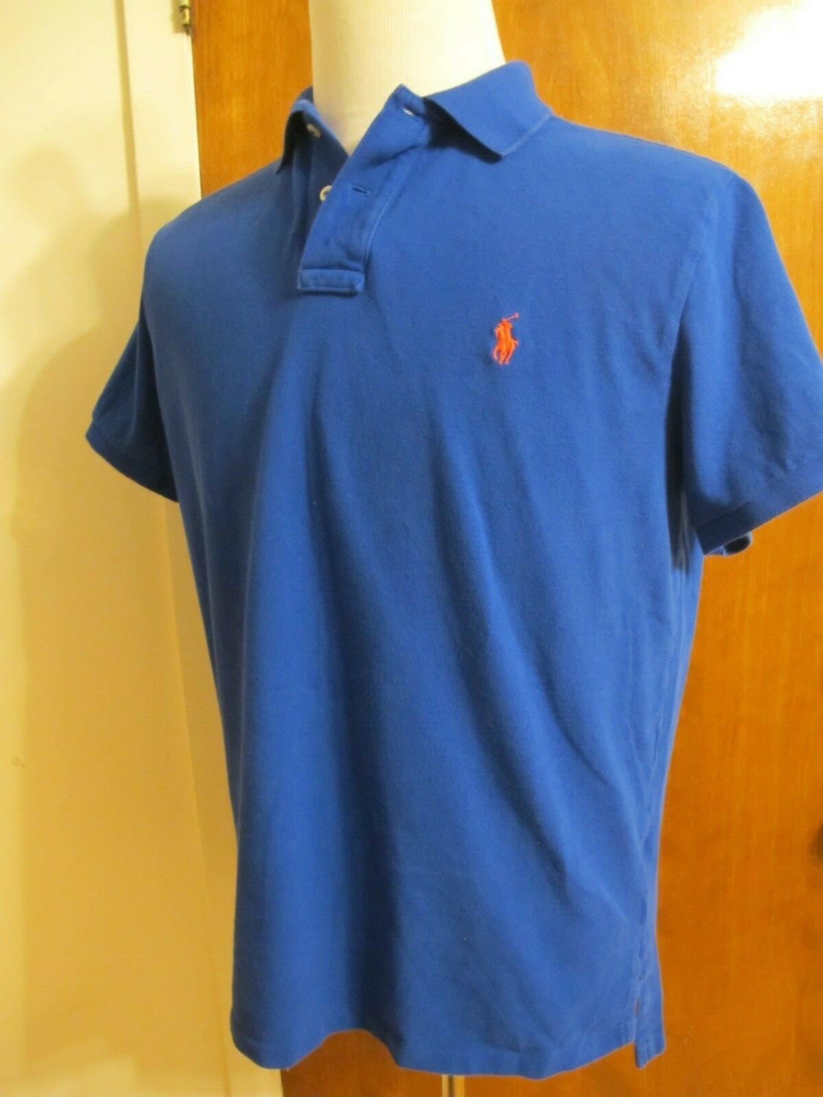 Polo Ralph Lauren Men's Blue Custom Fit Shirt Size Large 