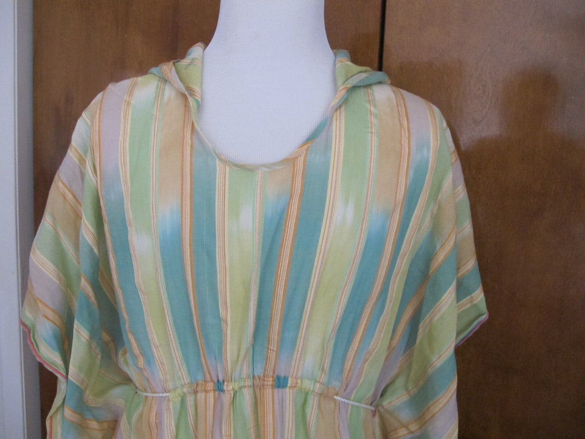 Anthropologie Lilka women’s swimsuit multi-color cotton rayon cover up dress