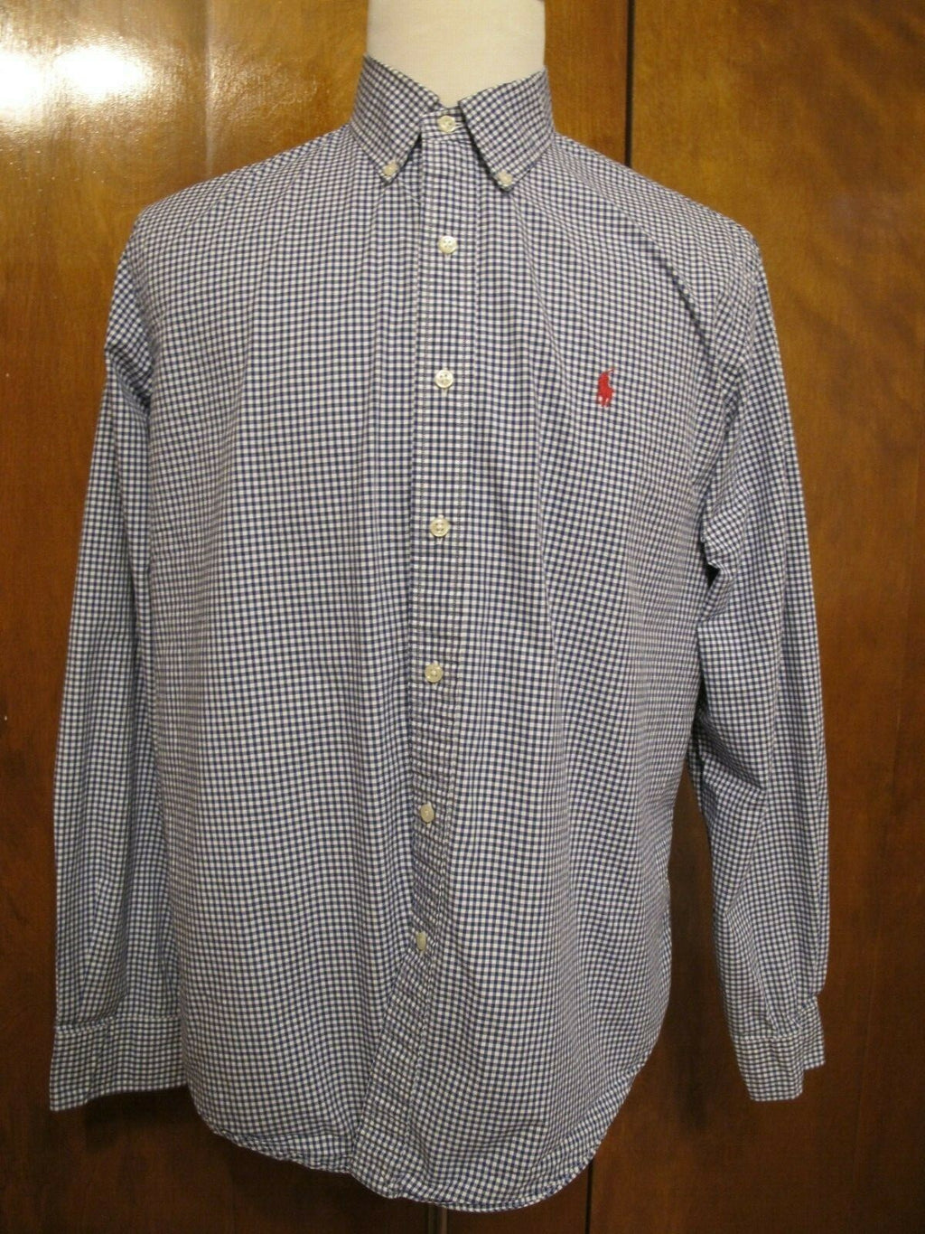 Ralph Lauren Men's Long Sleeve Button-up Plaid Shirt Size Large