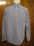 Ralph Lauren Men's Long Sleeve Button-up Plaid Shirt Size Large