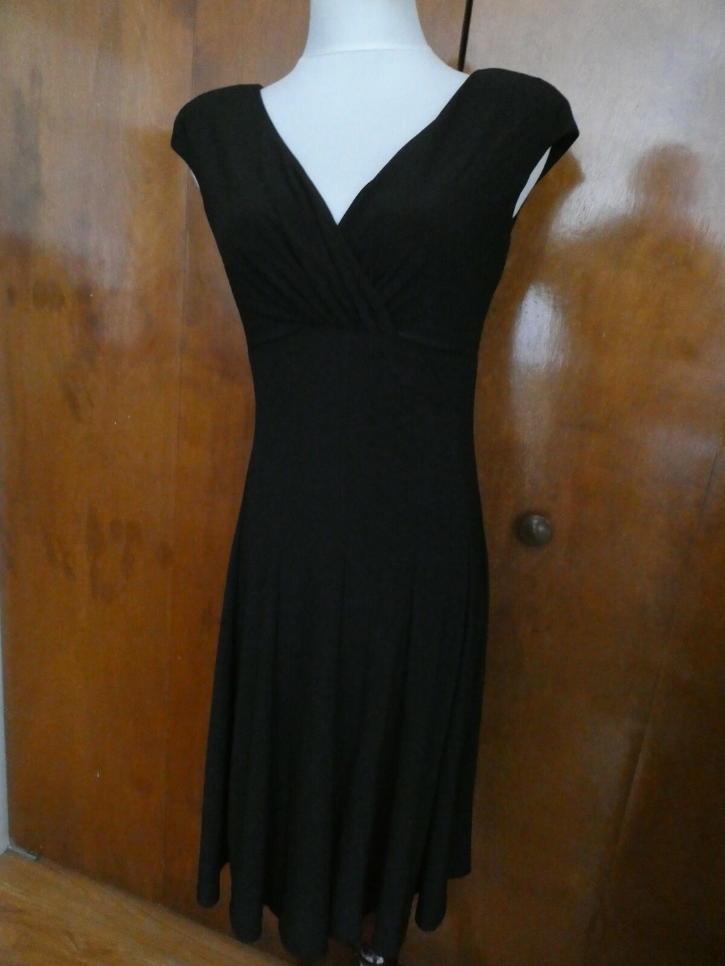 Ralph Lauren Laurel Women's Black Detailed A-line Dress 6