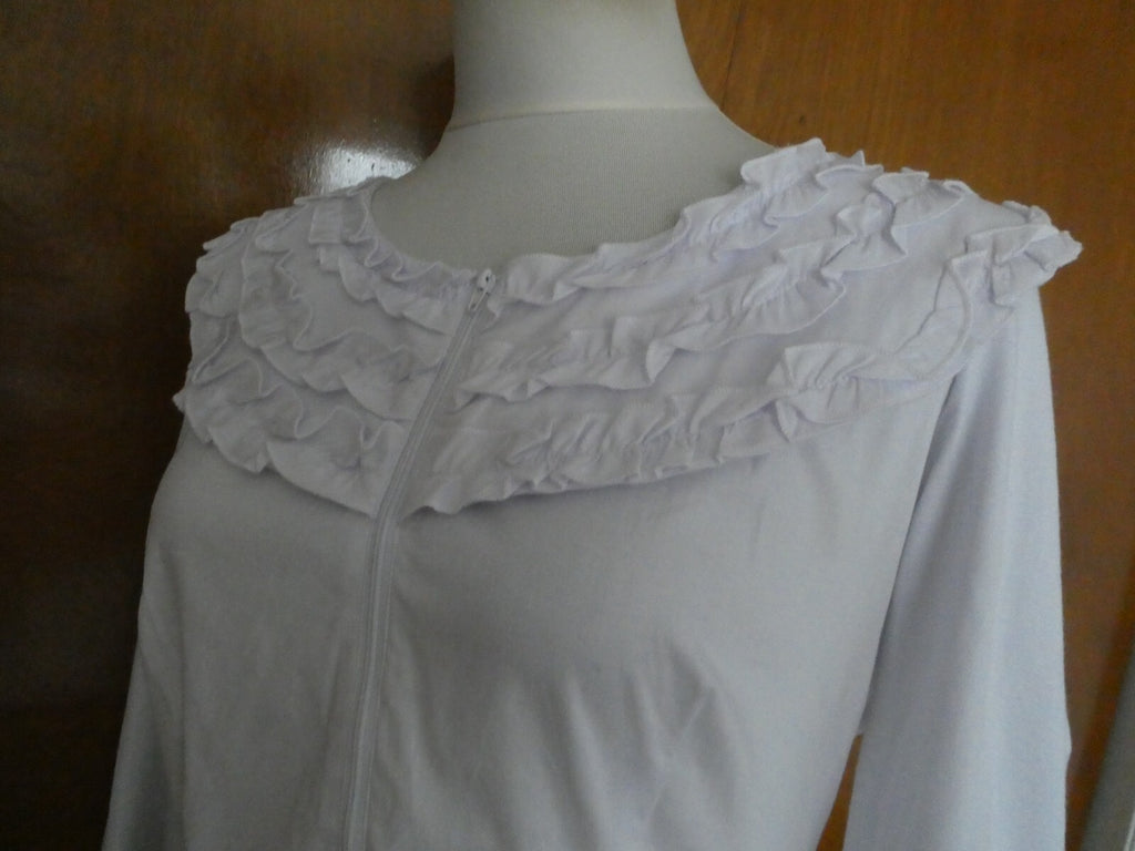 Kenar Women's Cotton Detailed Long Sleeves Tunic Top Blouse Size Large