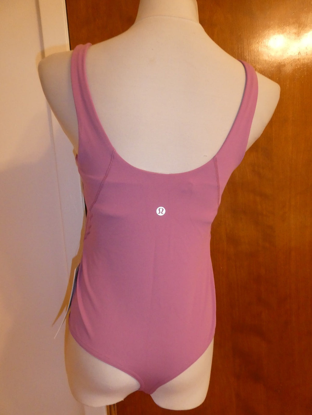 Lululemon Women Pink Align Bodysuit with Build-in Bra Sz 10 Original price $148