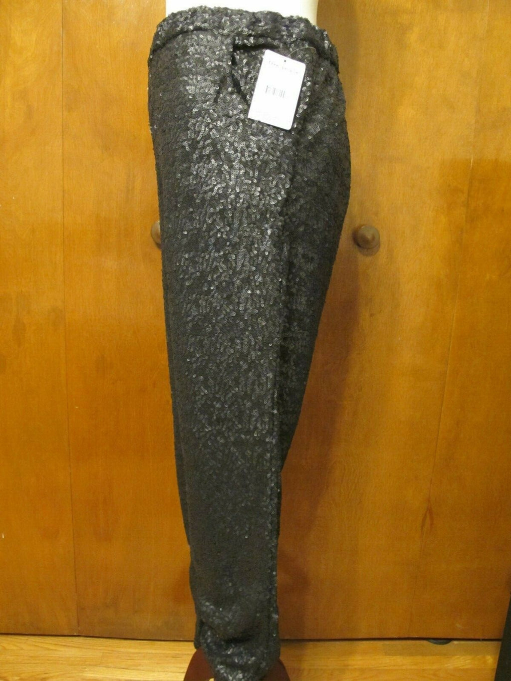 Free People Women's Black Evening Sequin Evening  Have Lined Pants Large