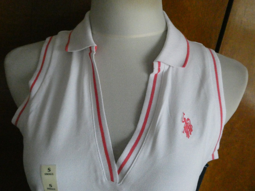 US POLO ASSN Women’s White USPA Sport Athletic Workout Dress Size Small