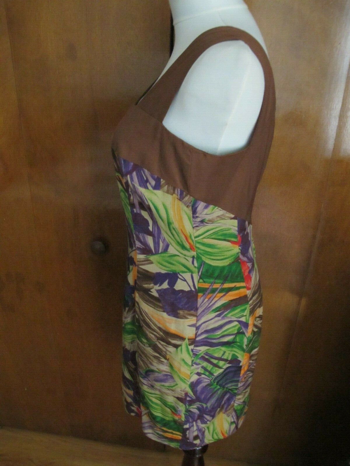 Women's multicolor rayon dress size 10 from Italy