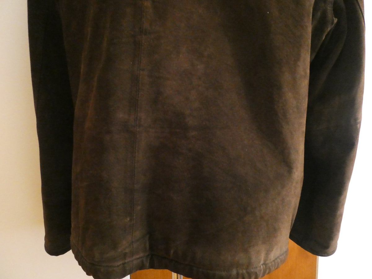 Pacific Trail Men’s Brown Suede Leather Jacket Sherpa Lined Size XL
