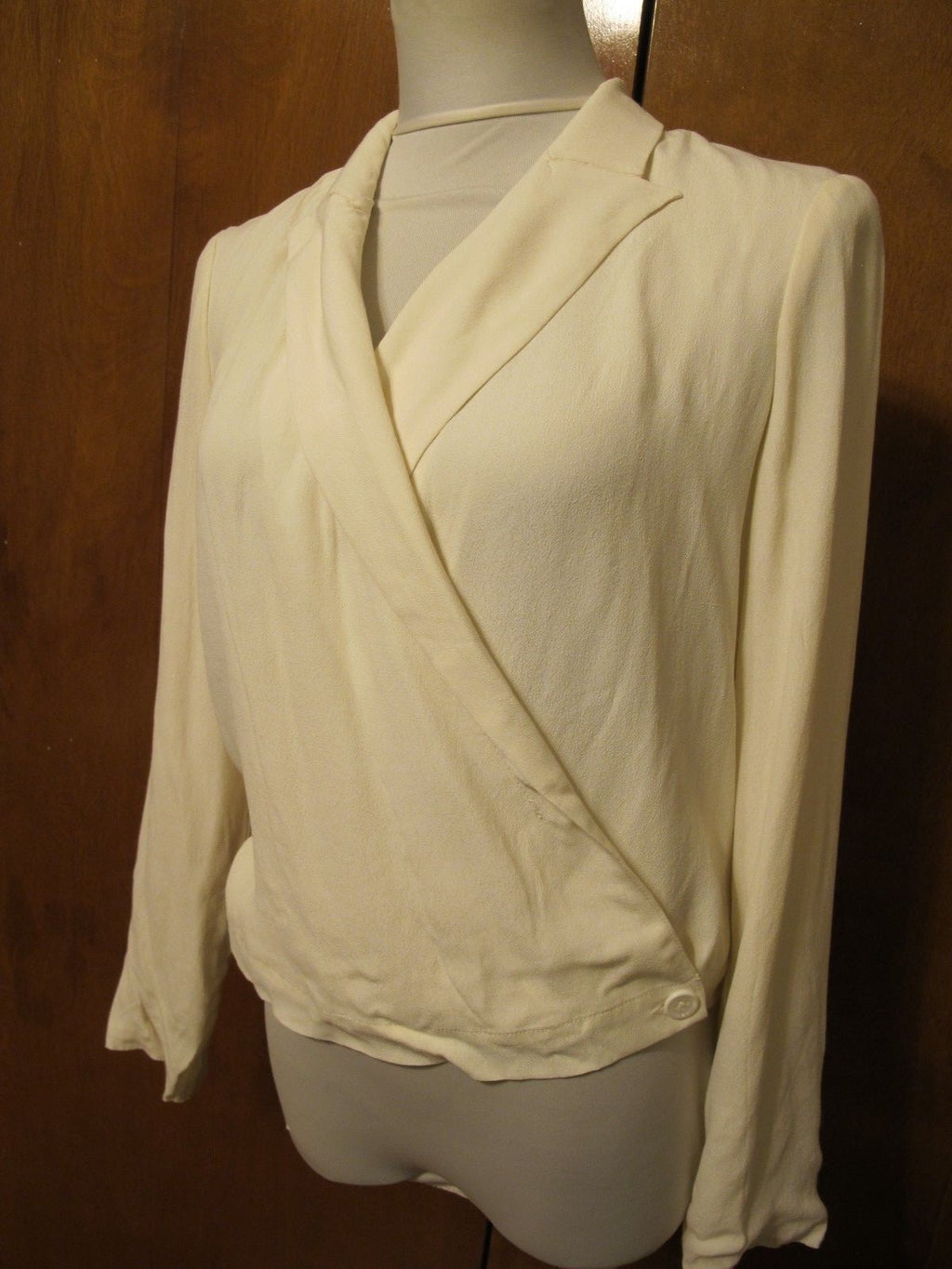 Anthropologie Sttitwa women's off white lined evening blazer size 0