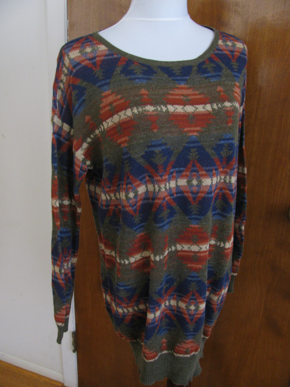 Denim & Supply women’s multi color green brown sweater Medium