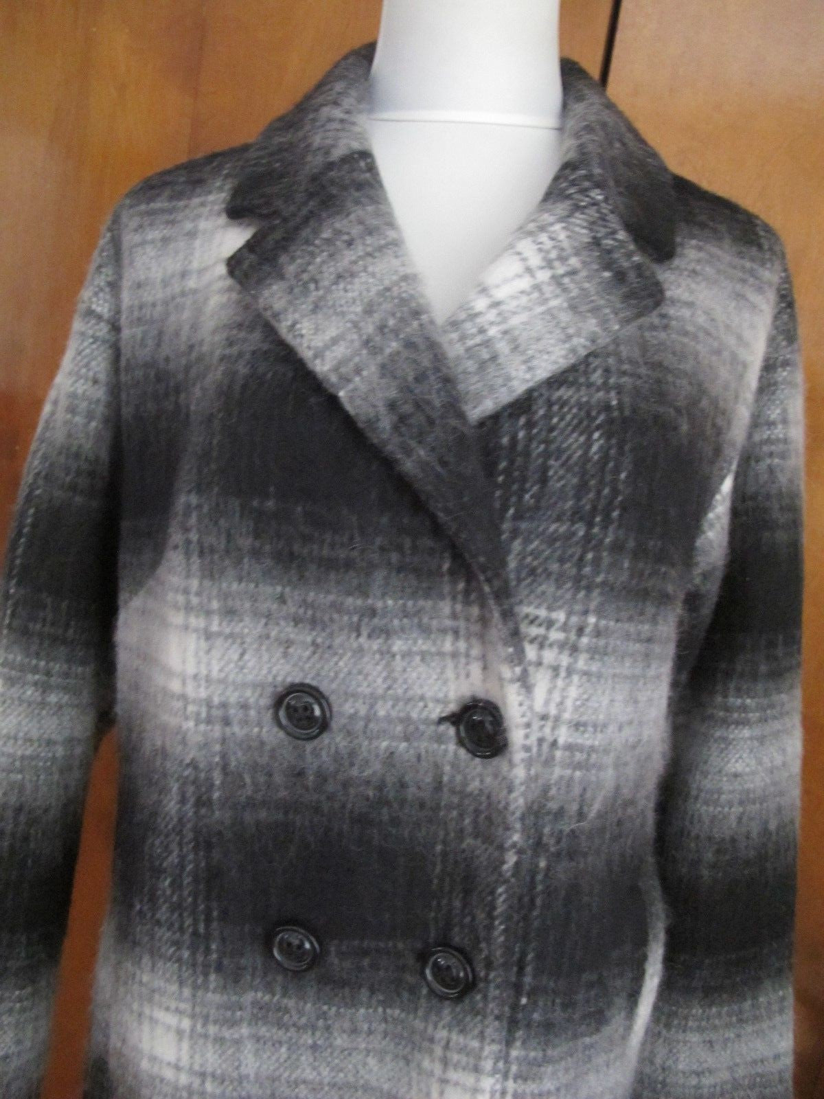Wildflower Women’s black white Basic Jacket Coat Size Medium NWT fits Large