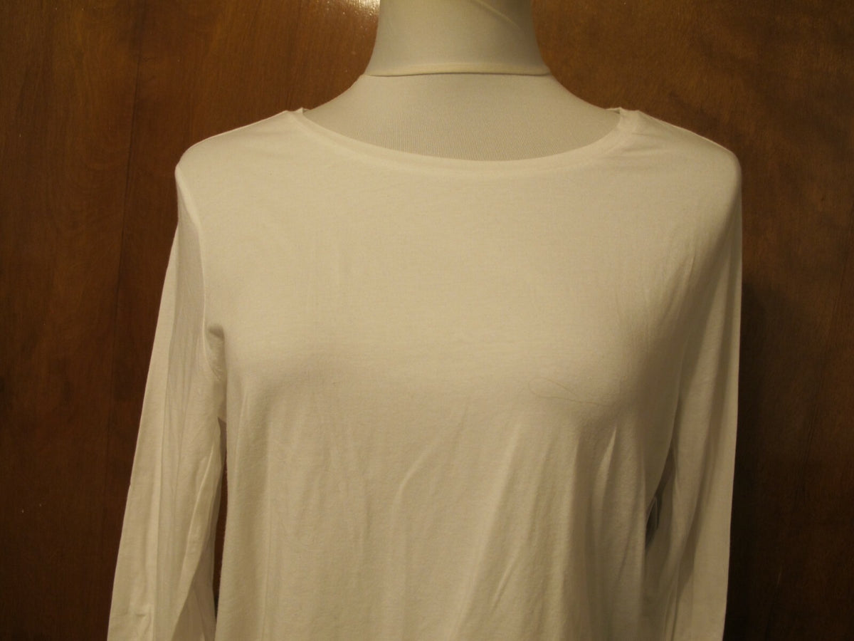 GapFit women's white tunic very soft cotton top size Large 