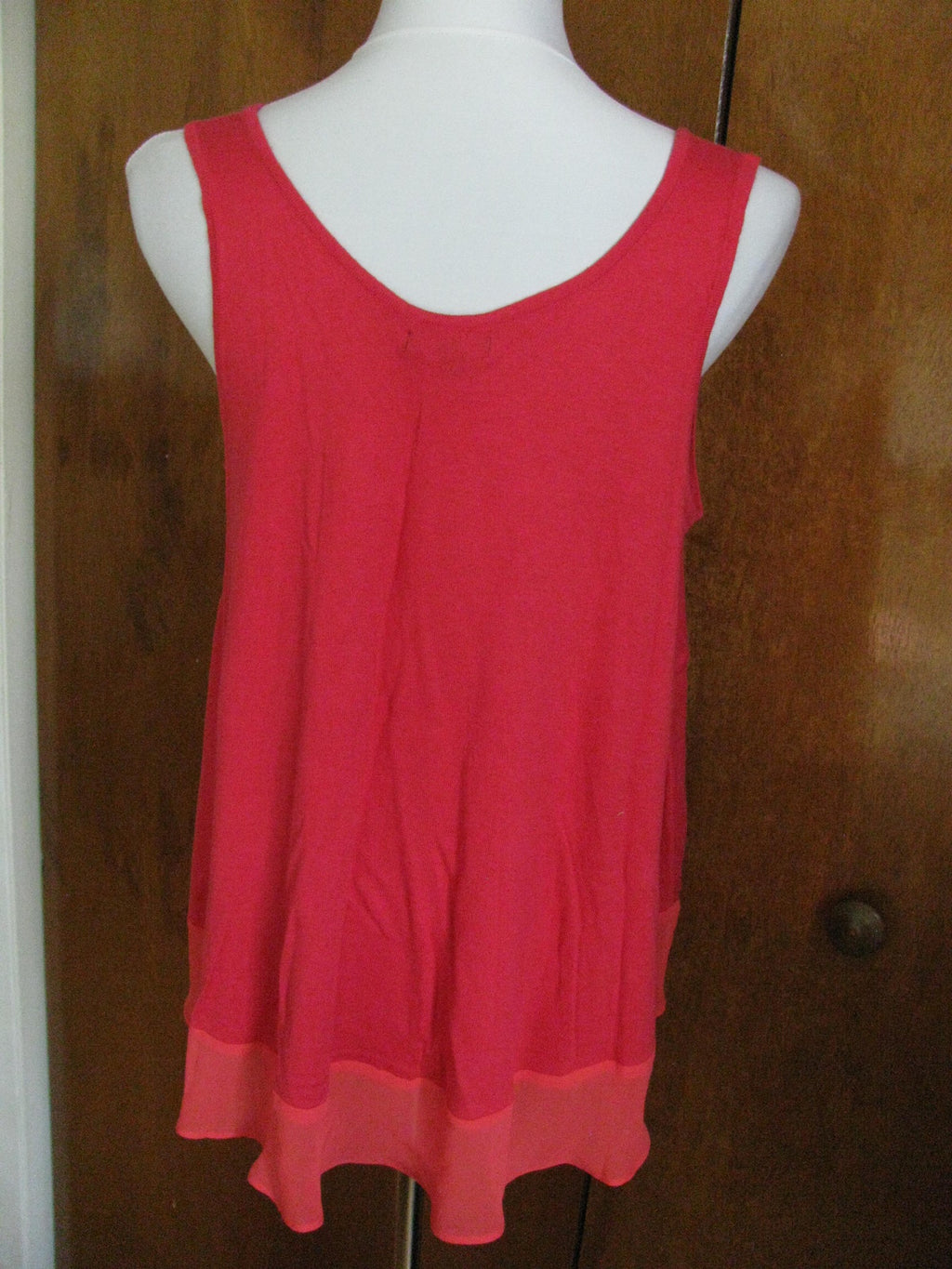 Gap women's red  sleeveless tunick top Large 