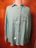Jos. A. Bank men’s linen teal shirt xlarge 