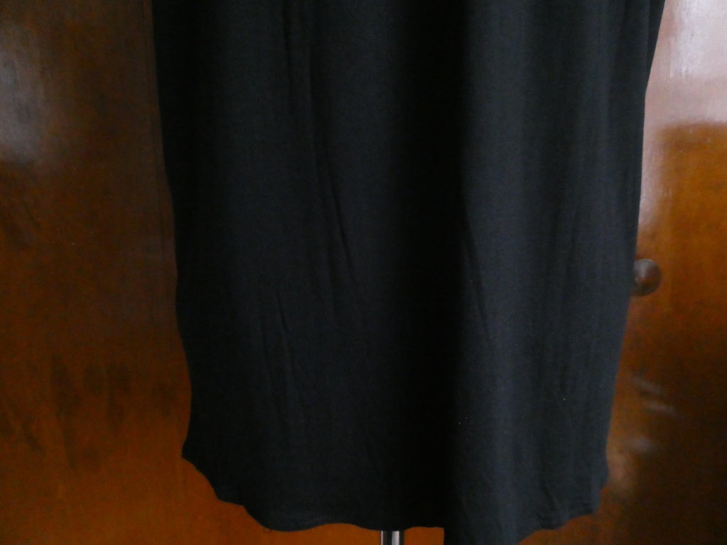 Gap women's gorgeous black detailed rayon top size Large