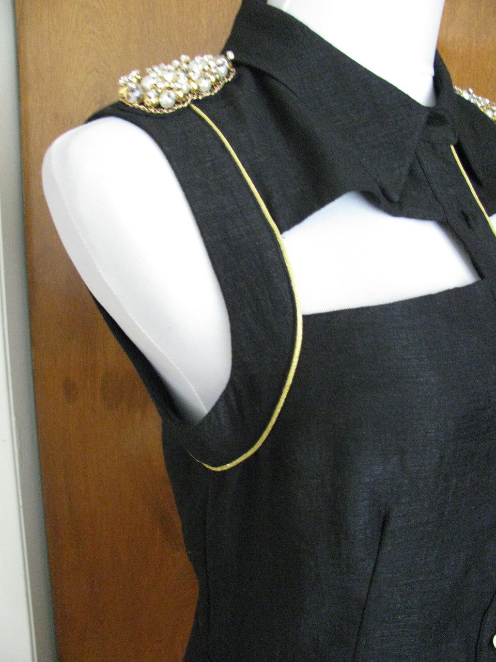 Rachel Roy Women’s Black Evening Beaded Cutout Dress Size 6 NWT