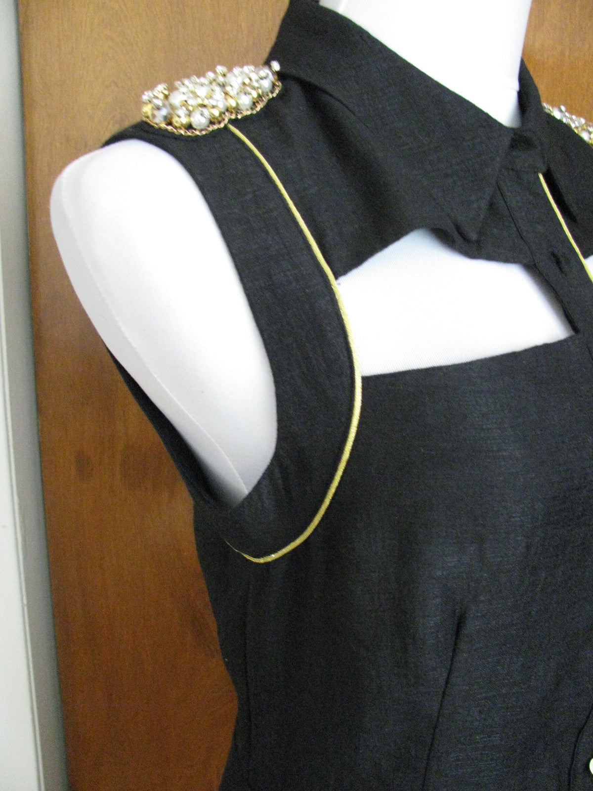 Rachel Roy Women’s Black Evening Beaded Cutout Dress Size 6 NWT