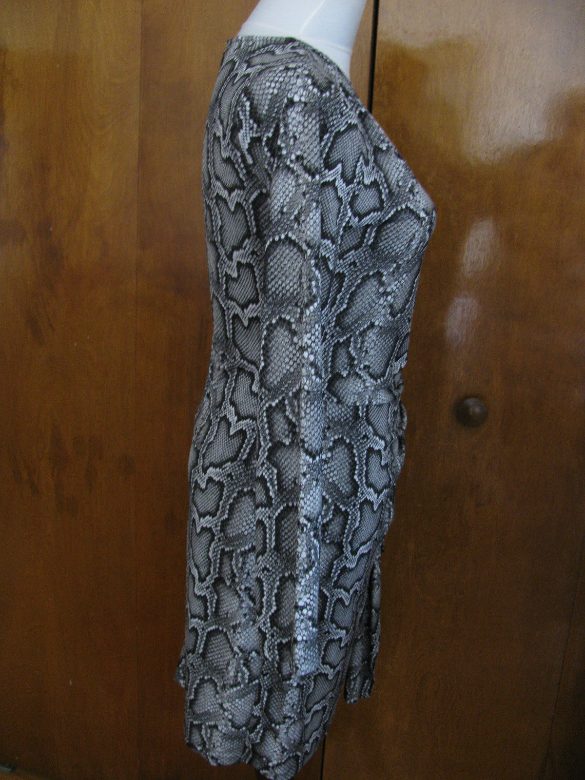 Michael Kors women’s snake print faux wrap long sleeves dress Size PM, PL, PS