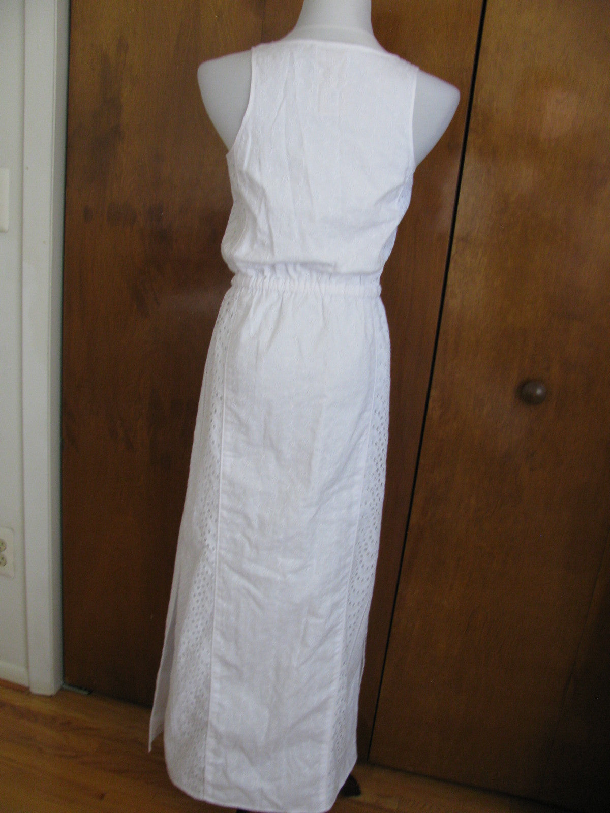 Michael Kors Women's White Lightweight Lined Maxi Dress PS 