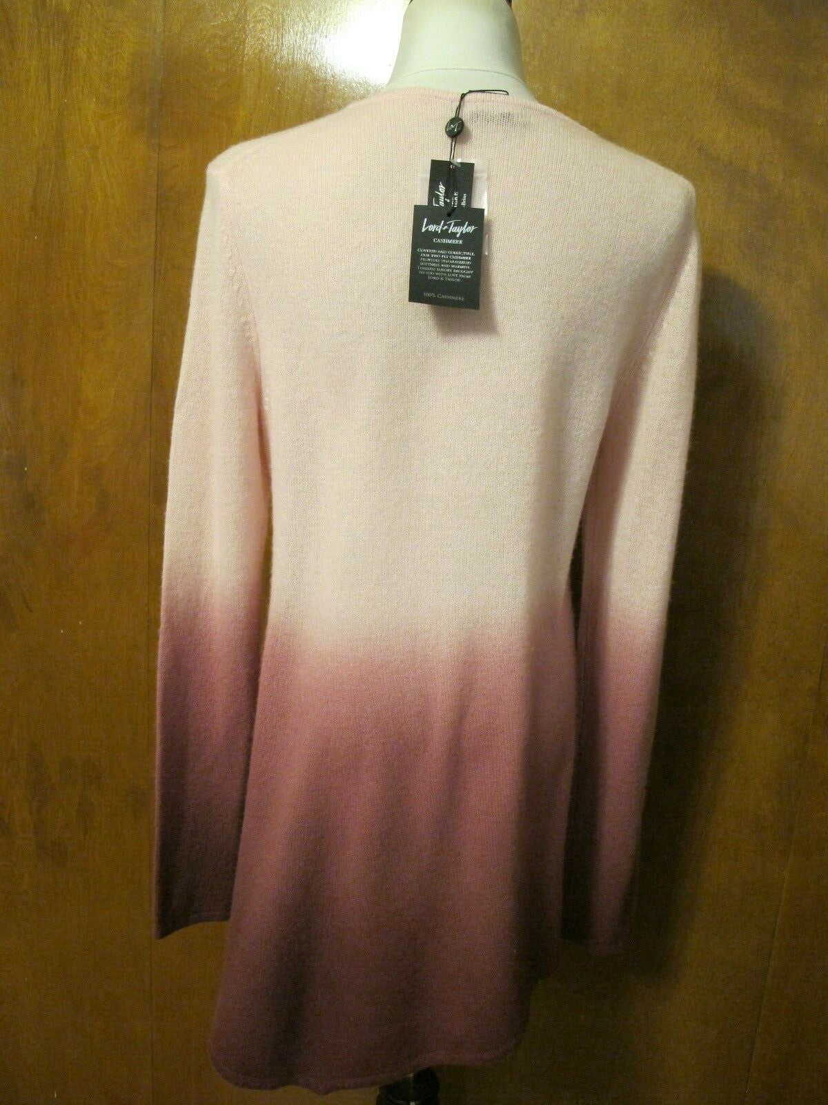 Lord &Taylor Women's multi color cashmere sweater XL