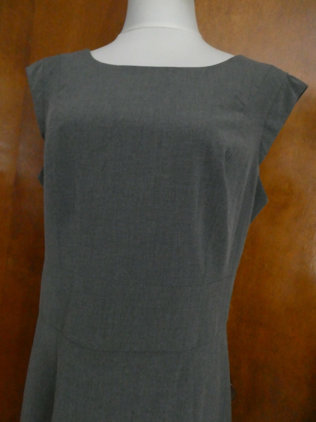 Off 5th Saks Fifth Avenue Women's Black Label Gray Lined Dress 14 (fits 12)