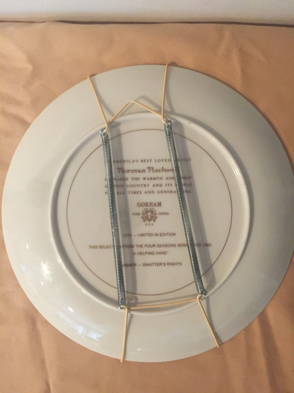 Norman Rockwell Summer swatters Rights Plate