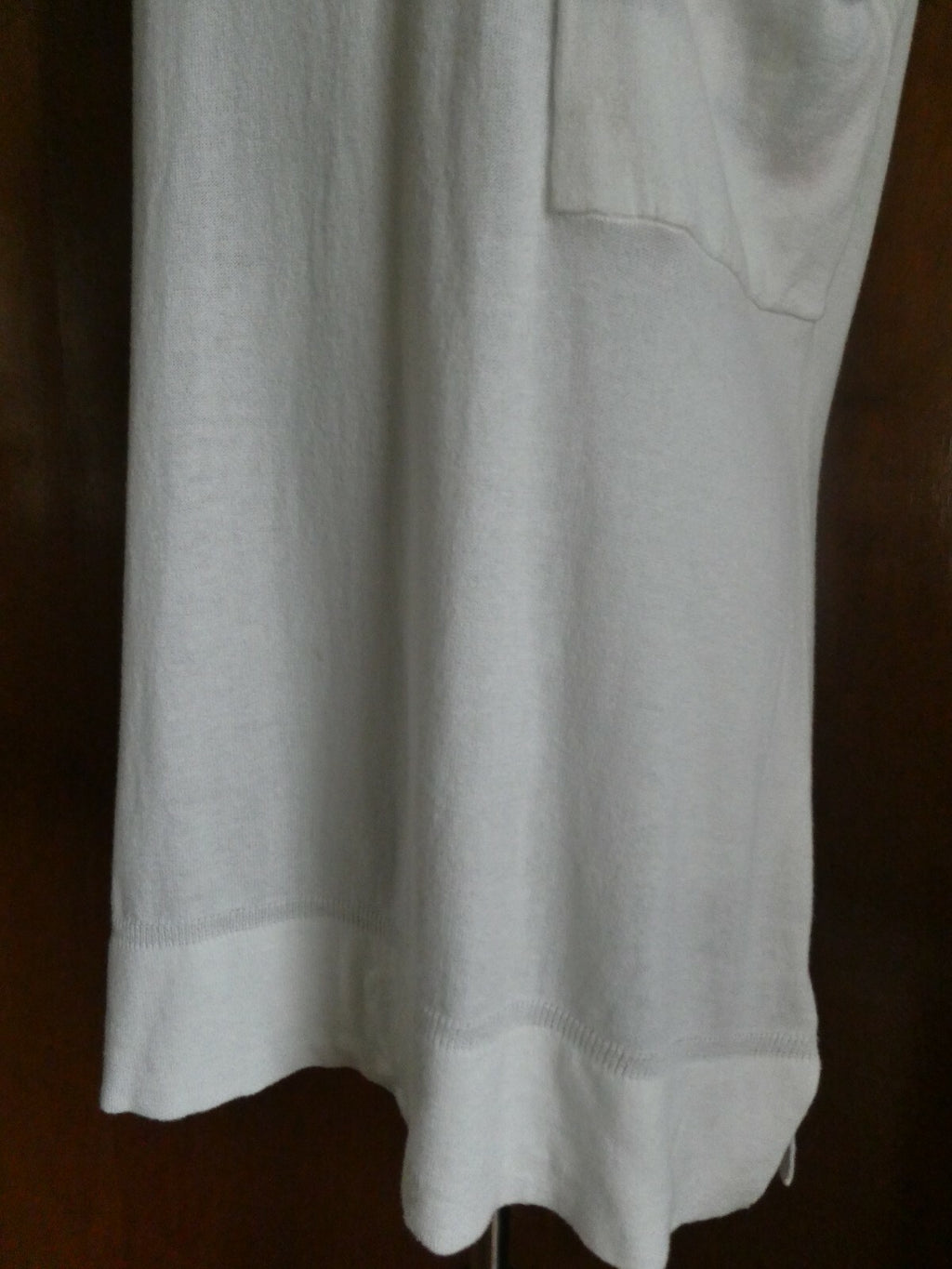Smitten women's ivory soft cotton top size Large Style# S030236LM