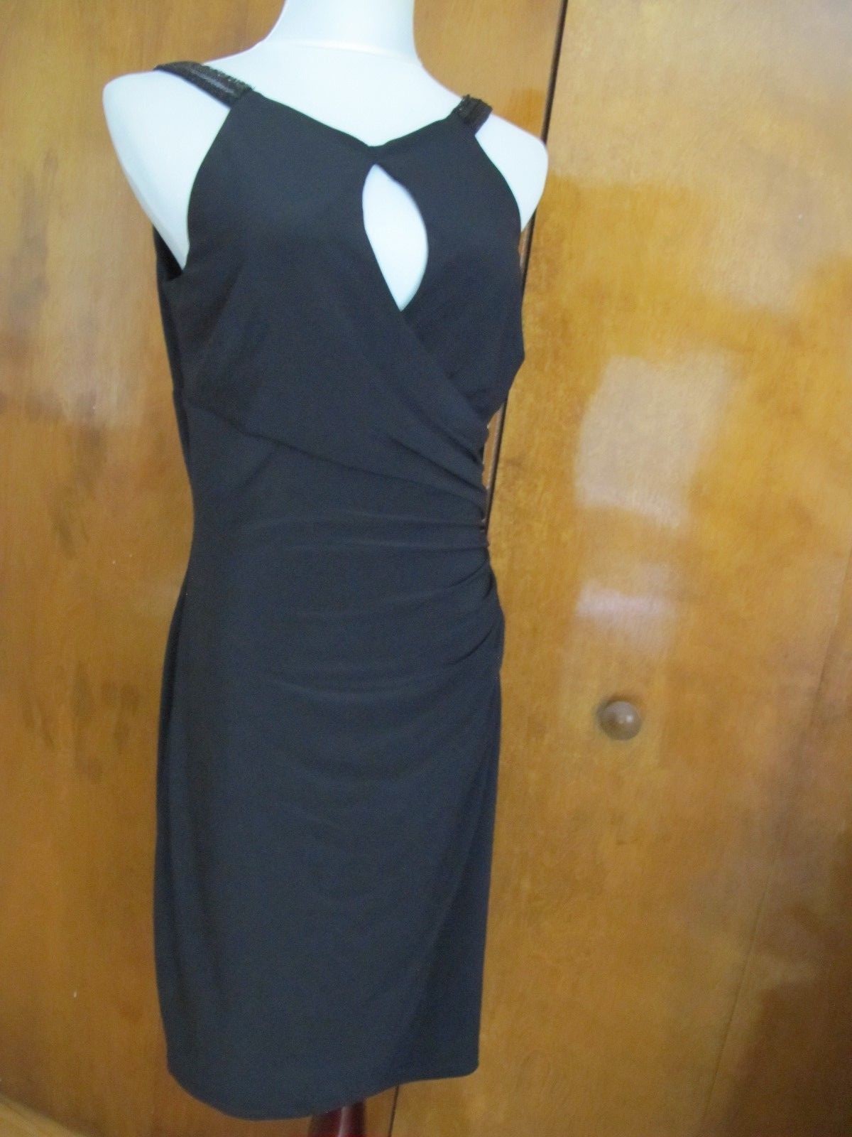 Ralph Lauren women's black sequined evening stylish NWT dress size 10 